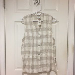 NWT 90s style checkered vest